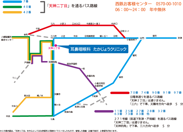 バスでお越しの方へ