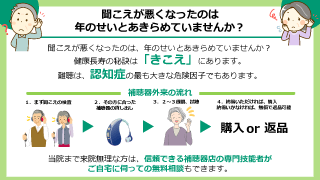 聞こえが悪くなったのは年のせいとあきらめていませんか？